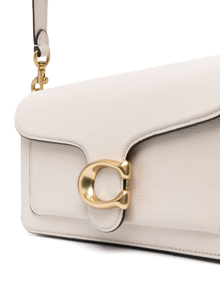 Coach Tabby 26 Leather Shoulder Bag - White