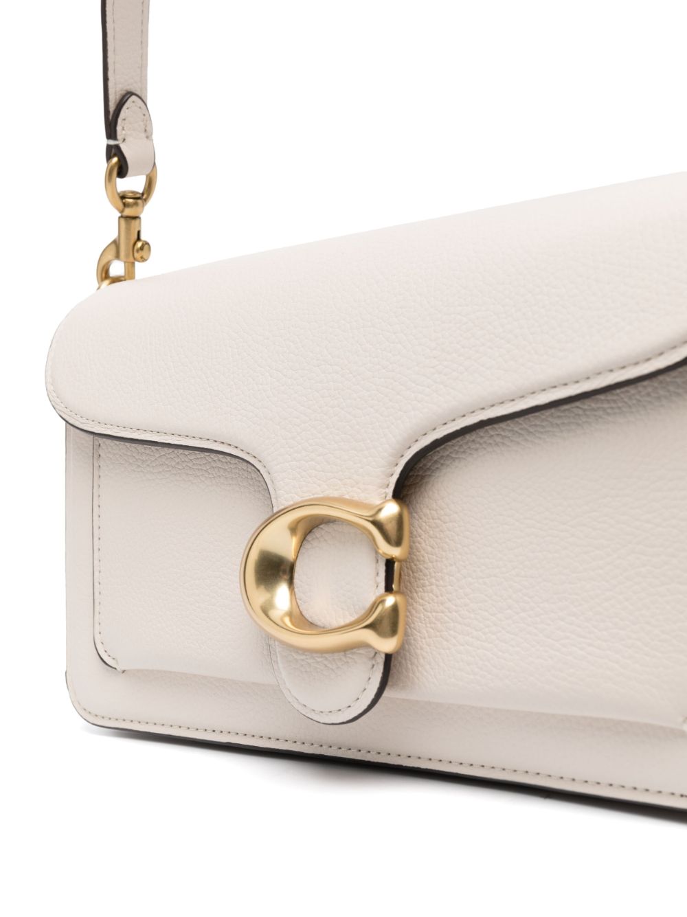 Coach Tabby 26 Leather Shoulder Bag - White