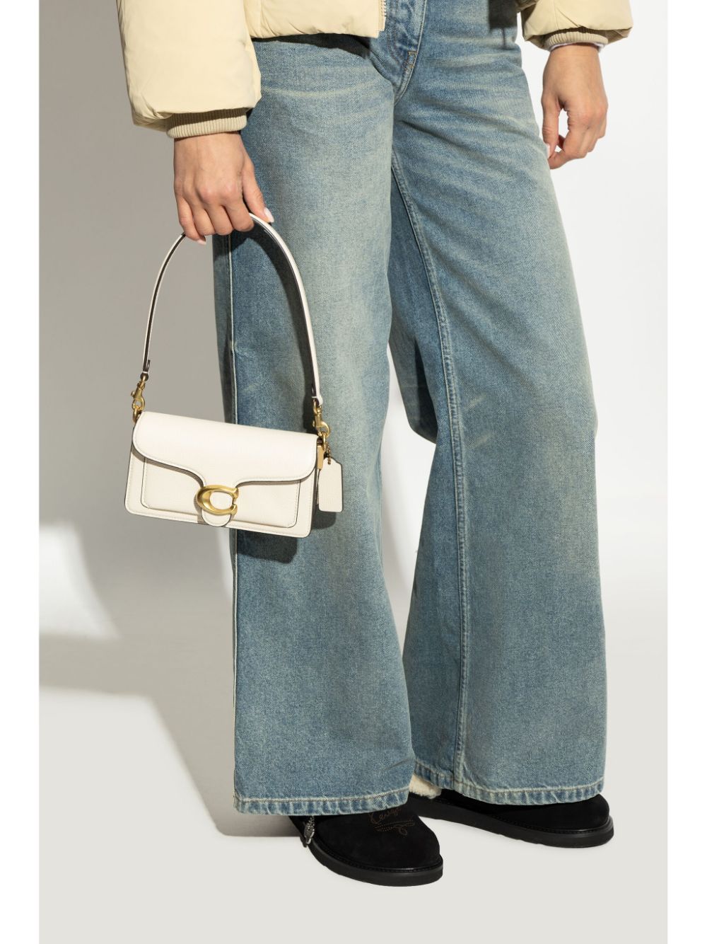 Coach Tabby 20 Leather Crossbody Bag - White