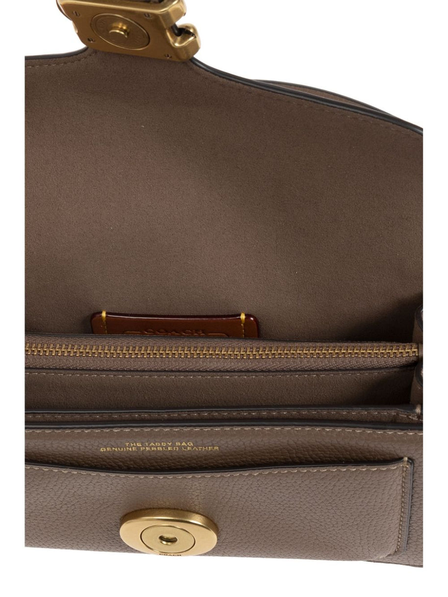 Coach Tabby 20 Leather Crossbody Bag - Dove Grey