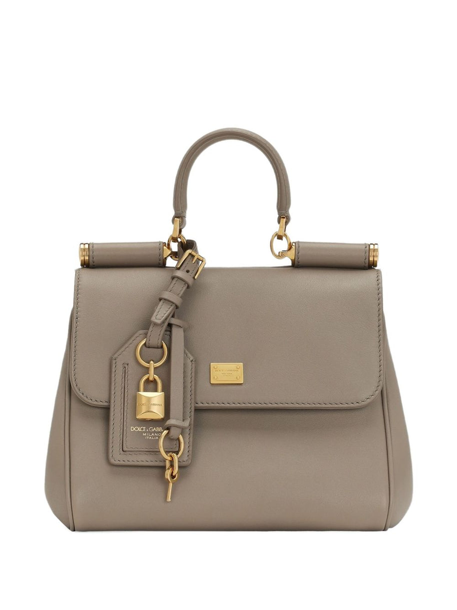 Dolce & Gabbana Sicily Soft Leather Handbag - Powder