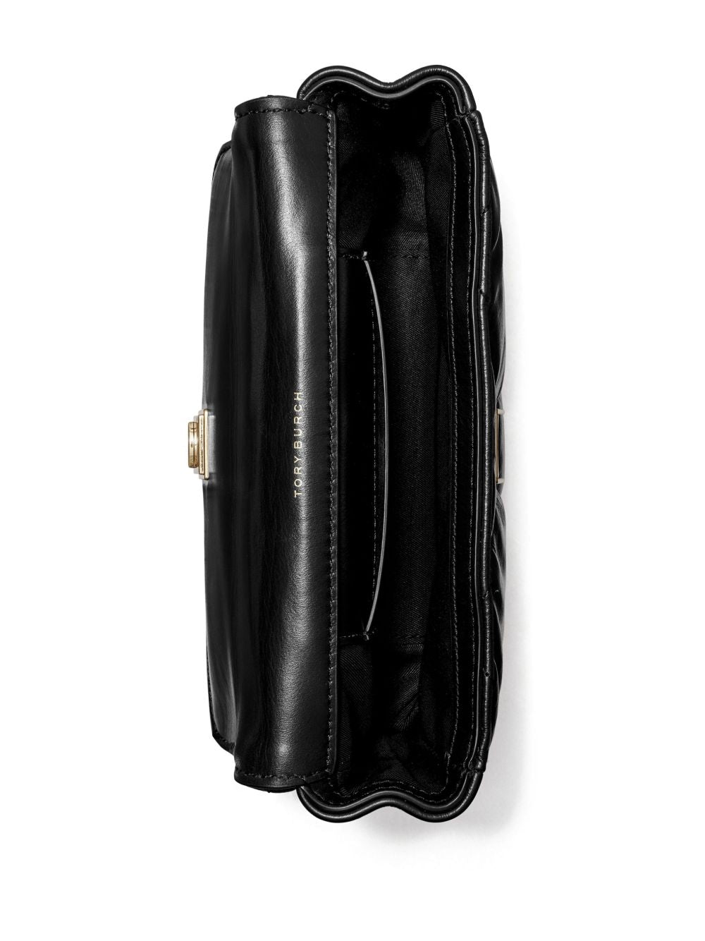 Tory Burch Kira Diamond Mini Leather Shoulder Bag - Black