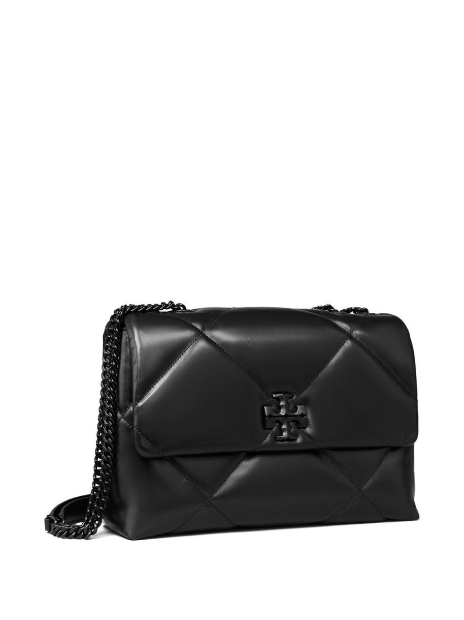 Tory Burch Kira Diamond Leather Shoulder Bag - Black