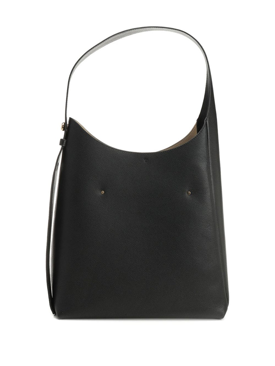 Tory Burch Romy Leather Hobo Bag - Black