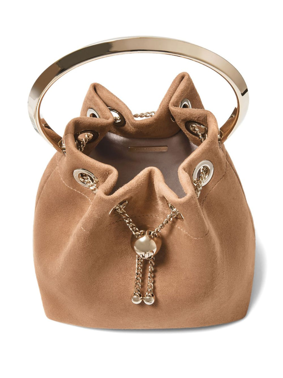 Jimmy Choo Bon Bon Leather Bucket Bag - Brown