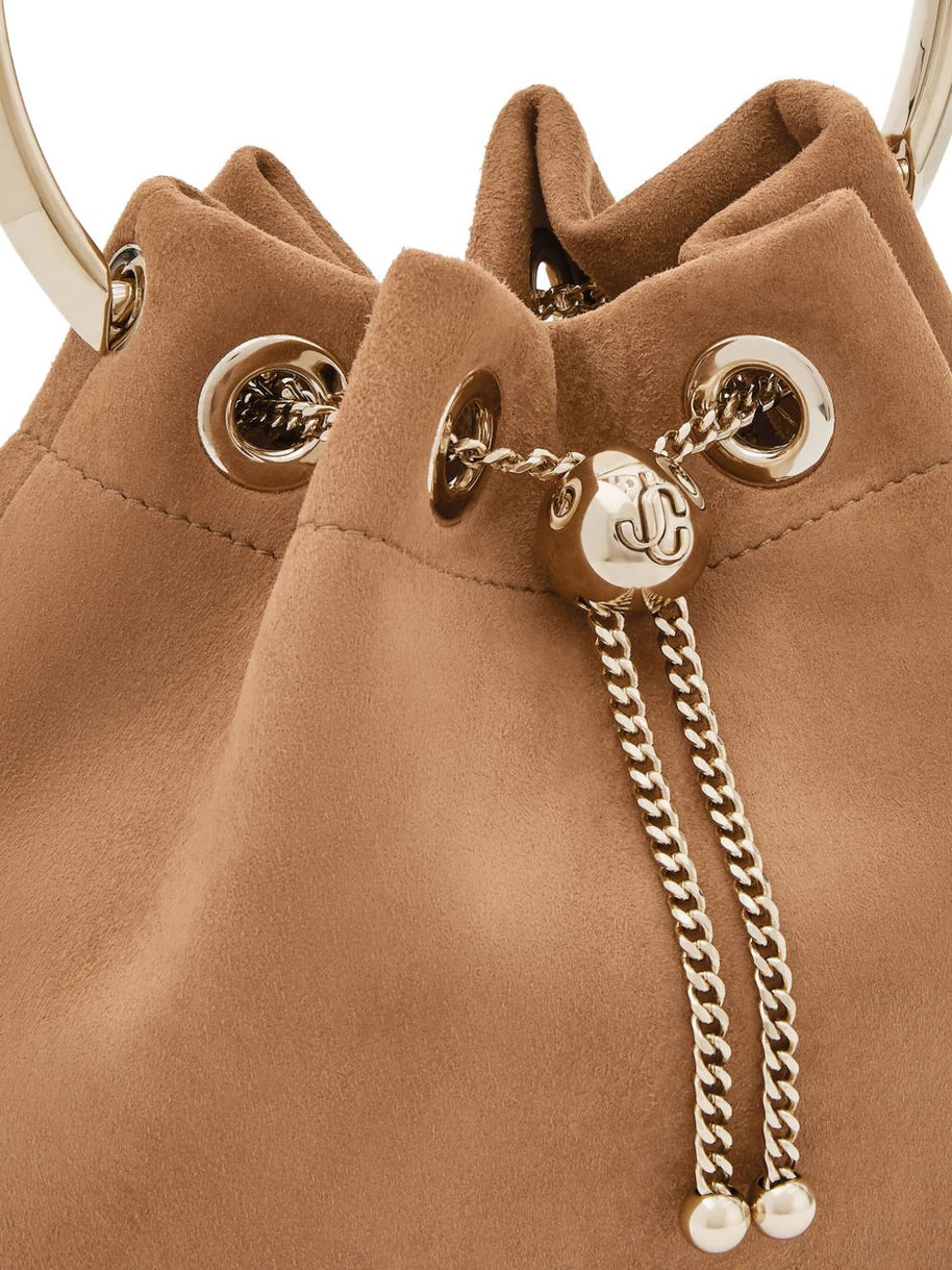 Jimmy Choo Bon Bon Leather Bucket Bag - Brown