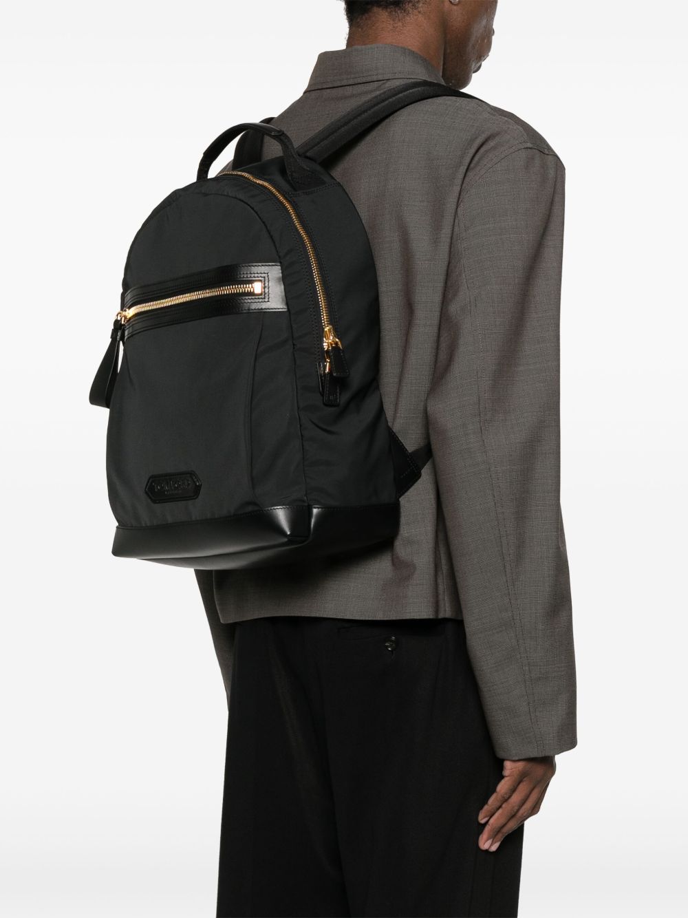 Tom Ford Recycled Nylon Backpack - Black