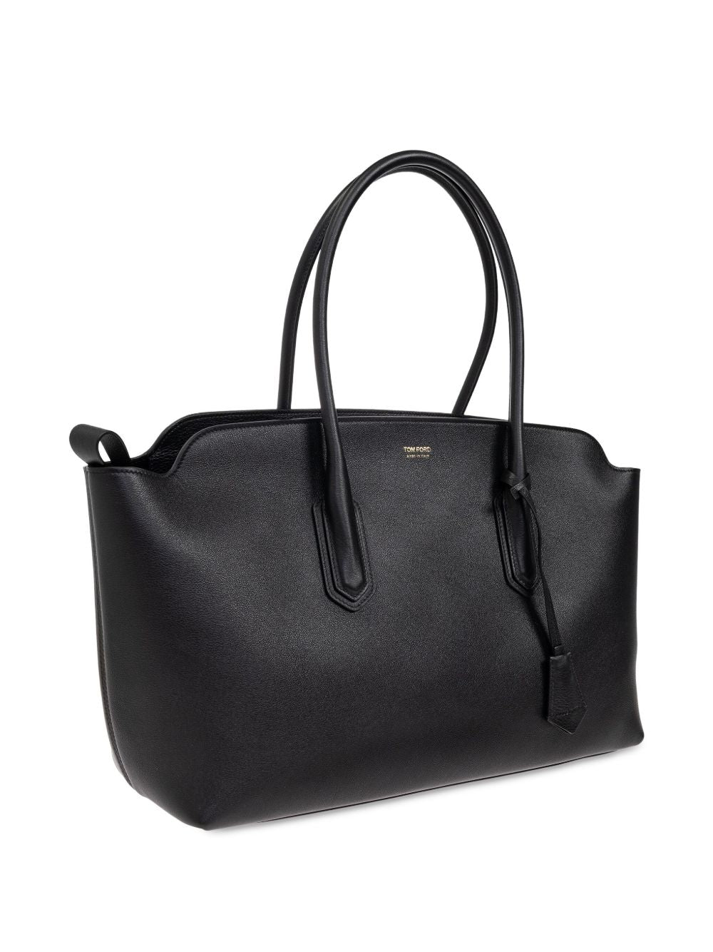 Tom Ford Large Leather Shopping Bag - Black
