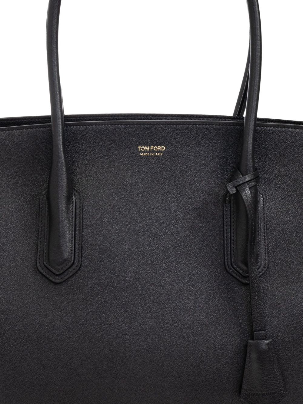 Tom Ford Large Leather Shopping Bag - Black