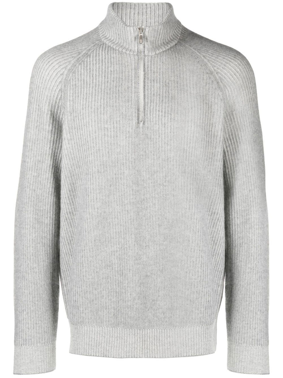Brunello Cucinelli Cashmere Turtle-neck Sweater - Light Grey