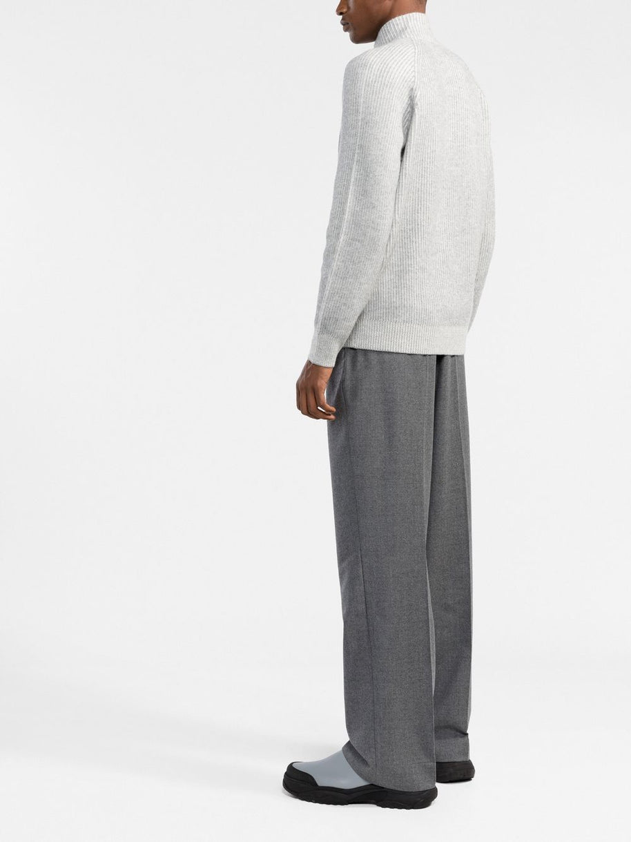 Brunello Cucinelli Cashmere Turtle-neck Sweater - Light Grey