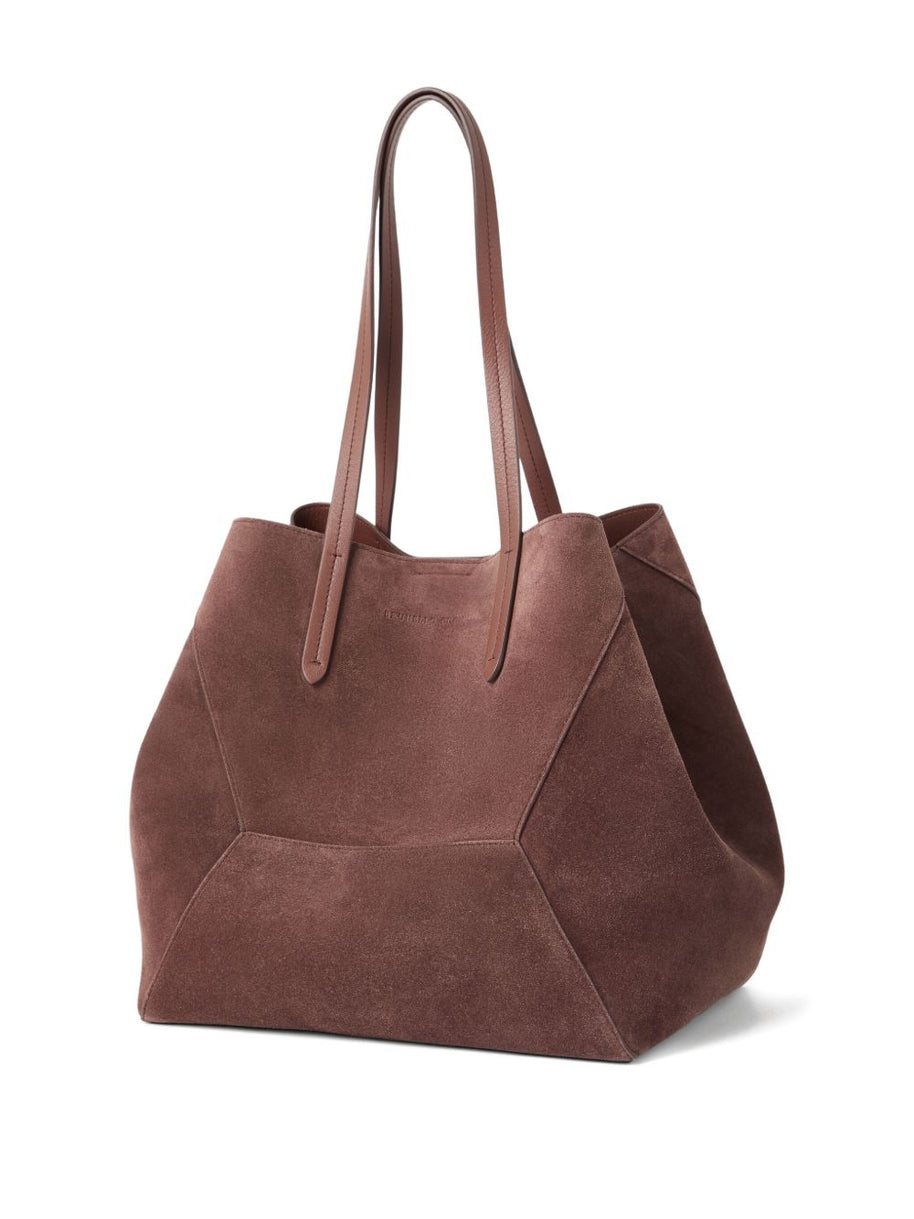 Brunello Cucinelli BC Duo Bag In Suede With Monili