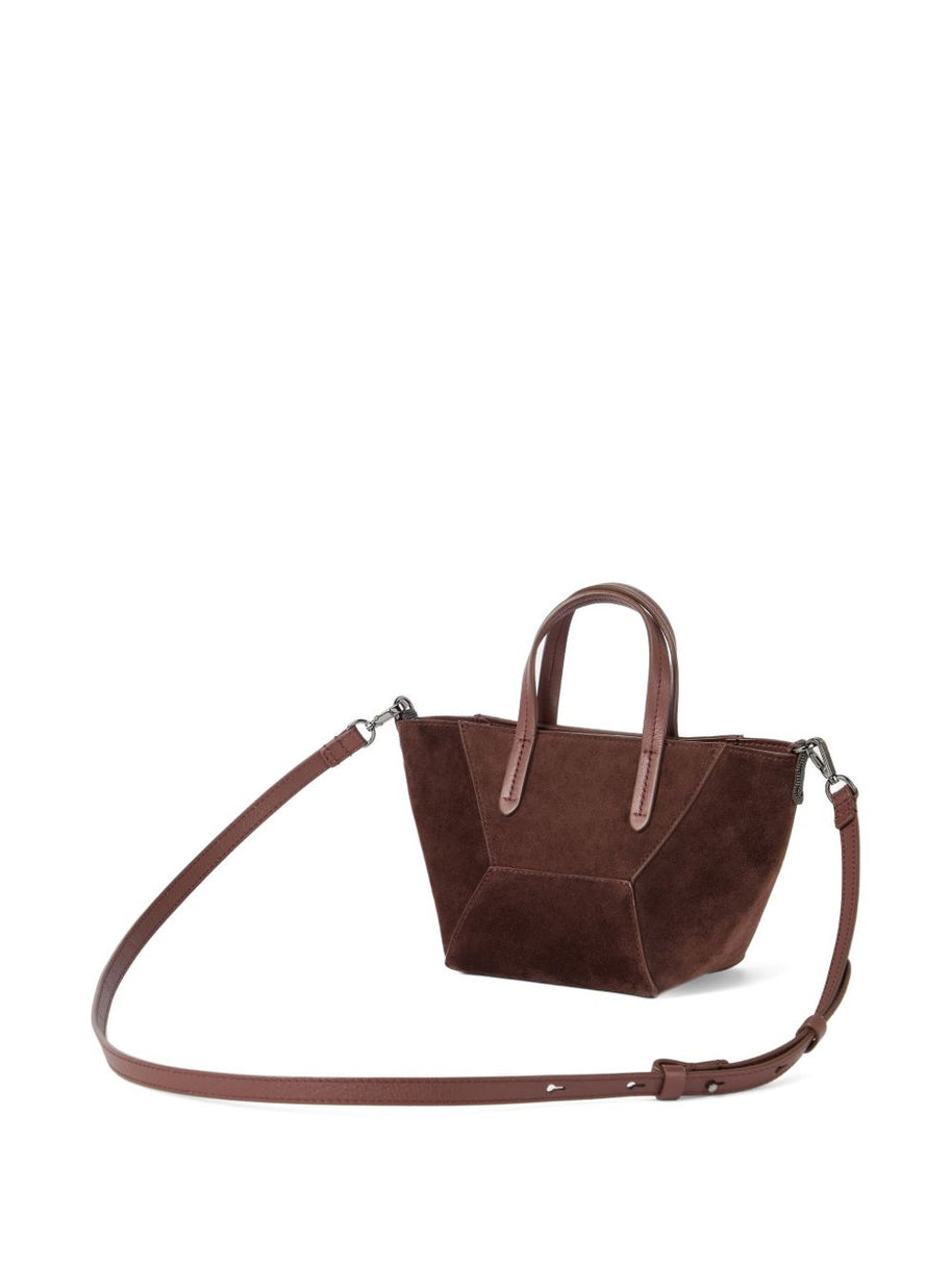 Brunello Cucinelli BC Duo Mini Suede Bag