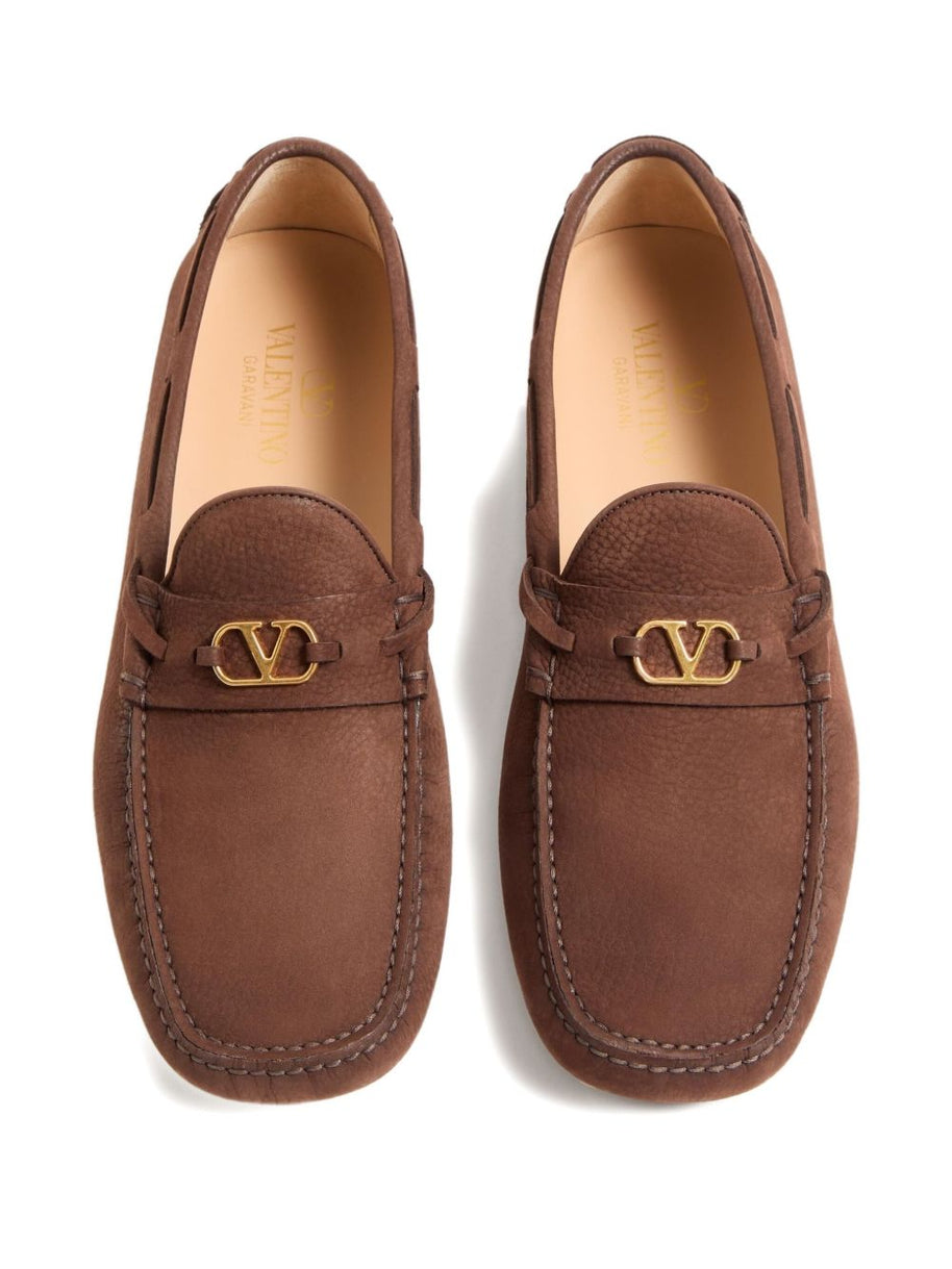 Valentino Garavani Driving Loafers - Brown