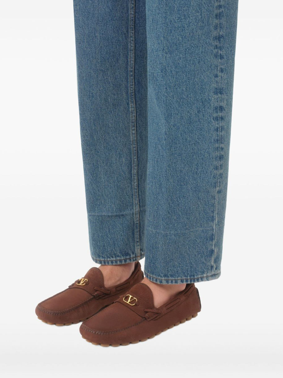 Valentino Garavani Driving Loafers - Brown