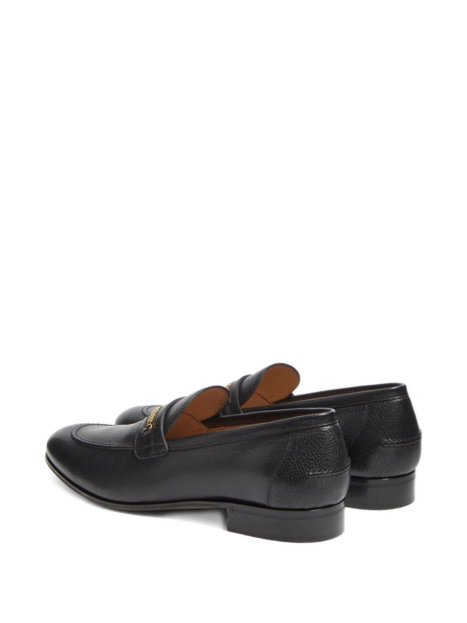 Valentino Garavani Leather Loafers - Black