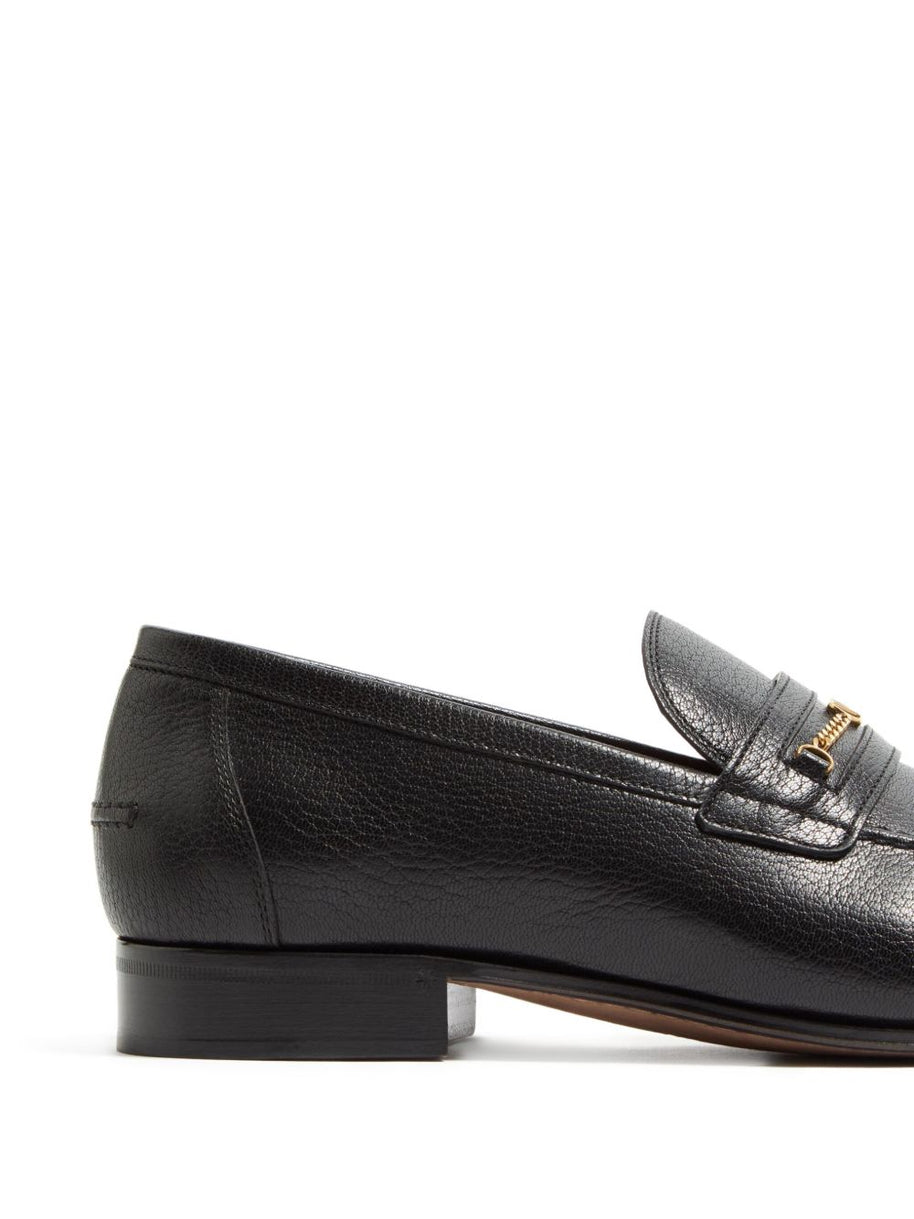 Valentino Garavani Leather Loafers - Black