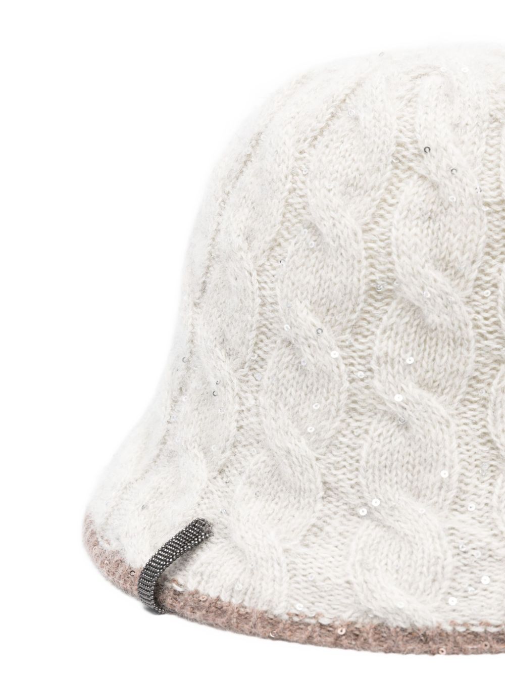 Brunello Cucinelli Wool Cloche Hat - White