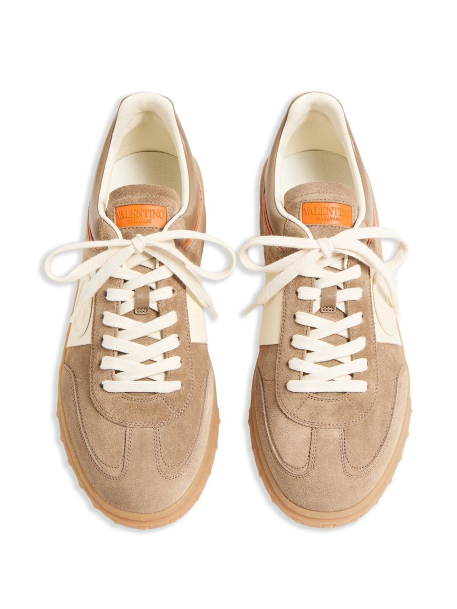 Valentino Garavani UpVillage Leather Sneakers - Beige