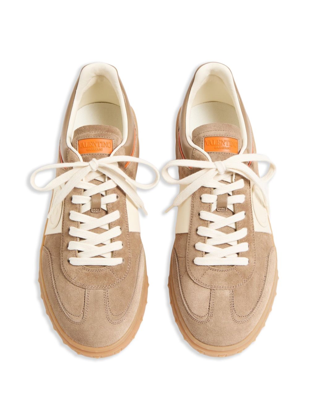 Valentino Garavani UpVillage Leather Sneakers - Beige