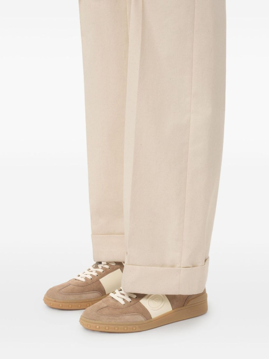 Valentino Garavani UpVillage Leather Sneakers - Beige
