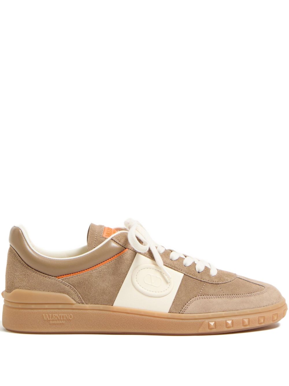 Valentino Garavani UpVillage Leather Sneakers - Beige