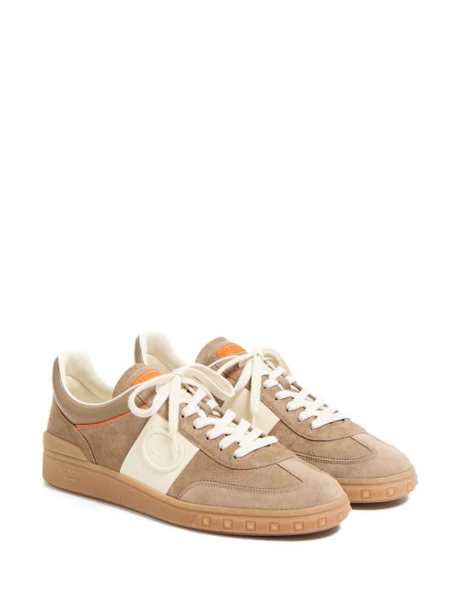 Valentino Garavani UpVillage Leather Sneakers - Beige