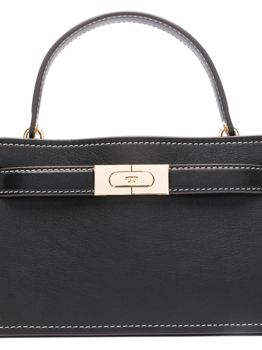 Tory Burch Lee Radziwill Small Leather Handbag - Black