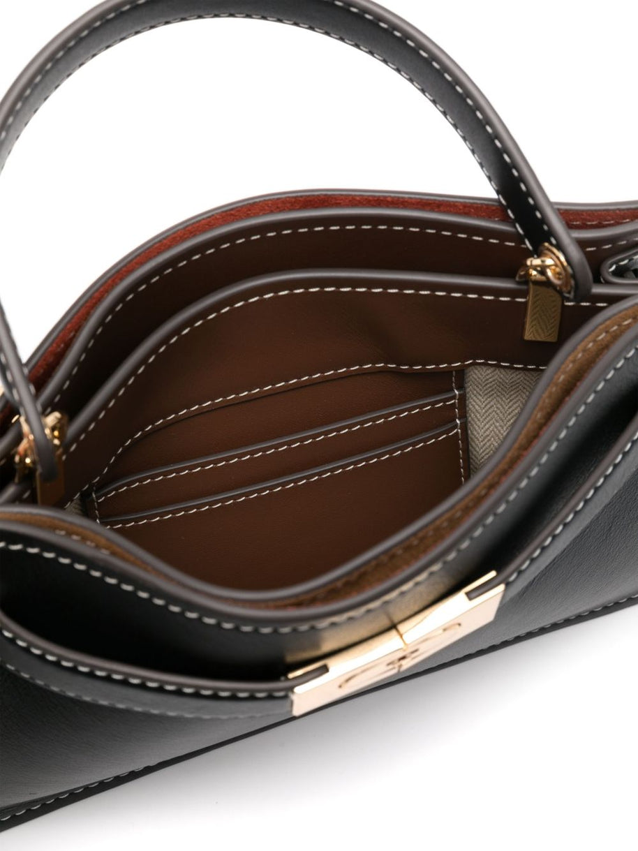Tory Burch Lee Radziwill Small Leather Handbag - Black