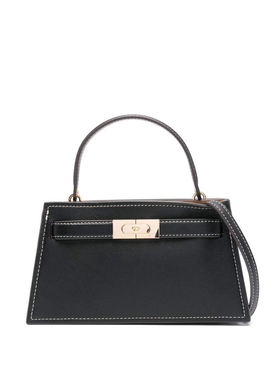 Tory Burch Lee Radziwill Small Leather Handbag - Black