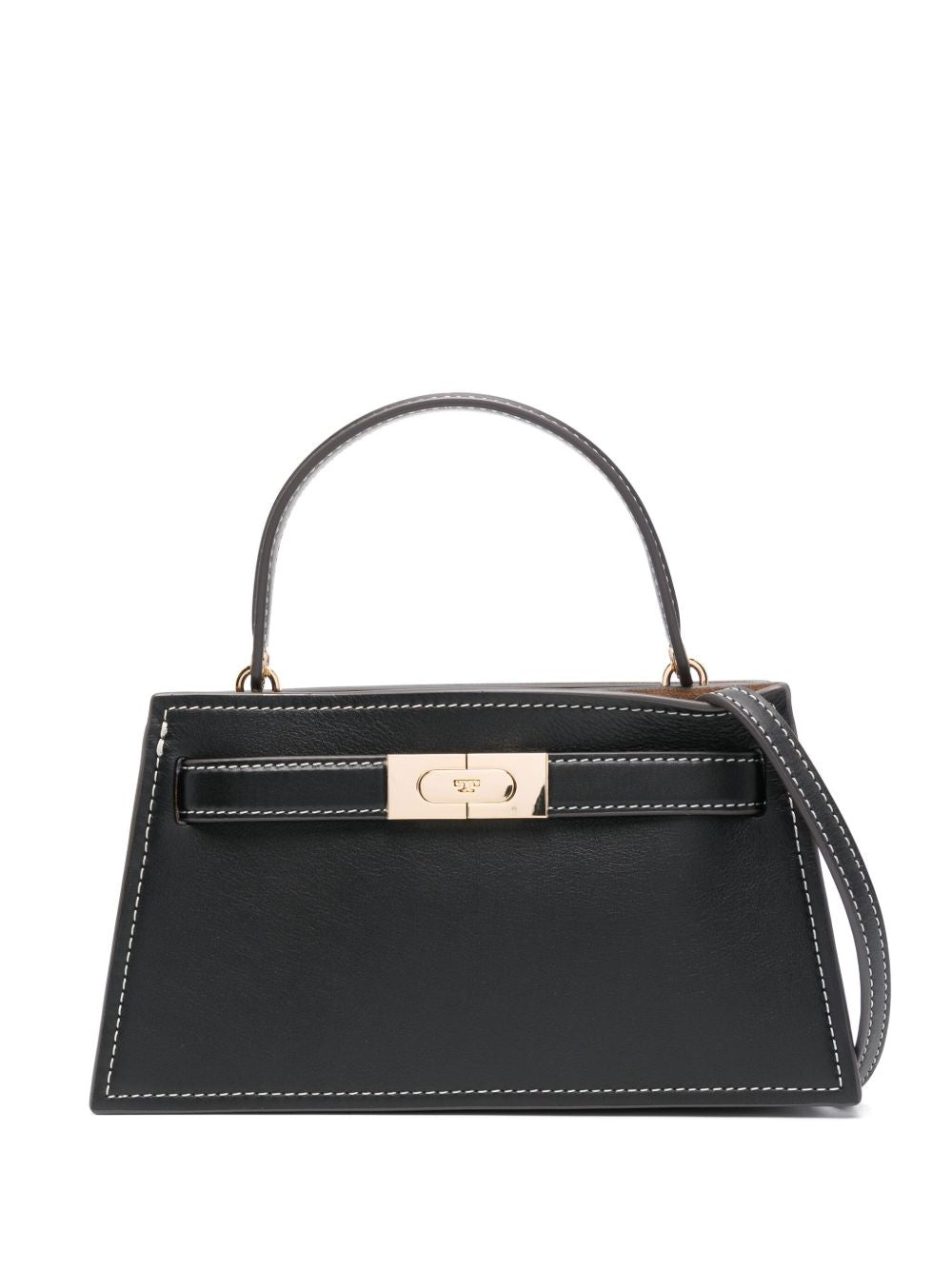 Tory Burch Lee Radziwill Small Leather Handbag - Black