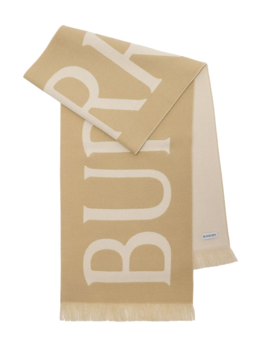 Burberry Logo Wool Scarf