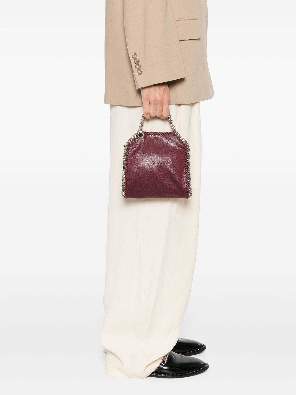 Stella McCartney Falabella Tiny Crossbody Bag - Bordeaux