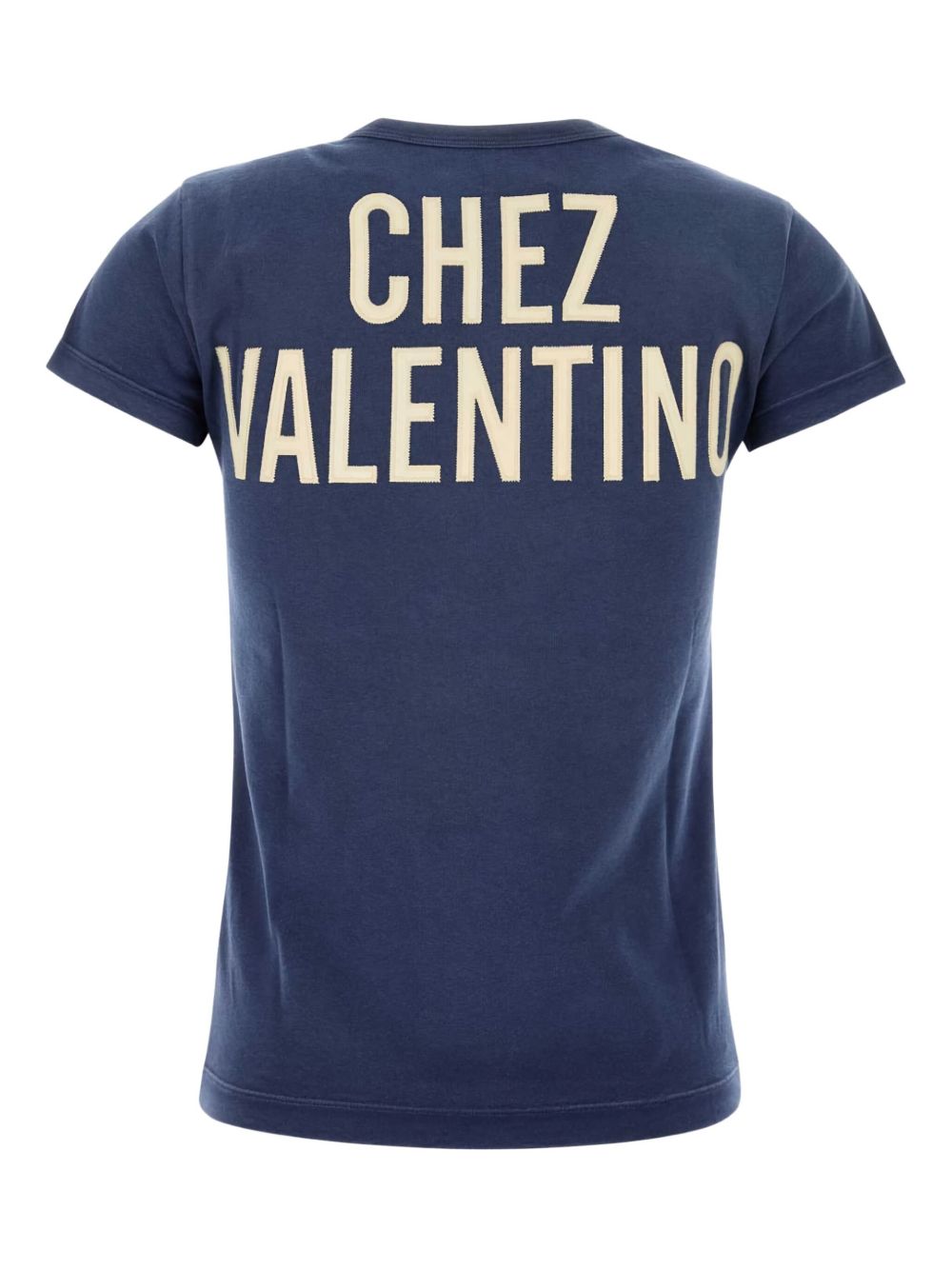 Valentino Printed Cotton T-shirt - Blue