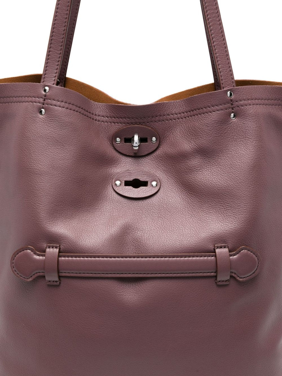 Zanellato A'Spasso Saeta Medium Leather Tote Bag - Red