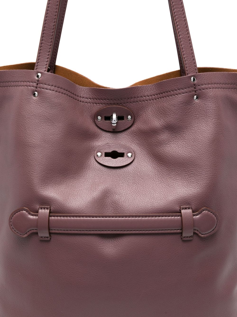 Zanellato A'Spasso Saeta Medium Leather Tote Bag - Red
