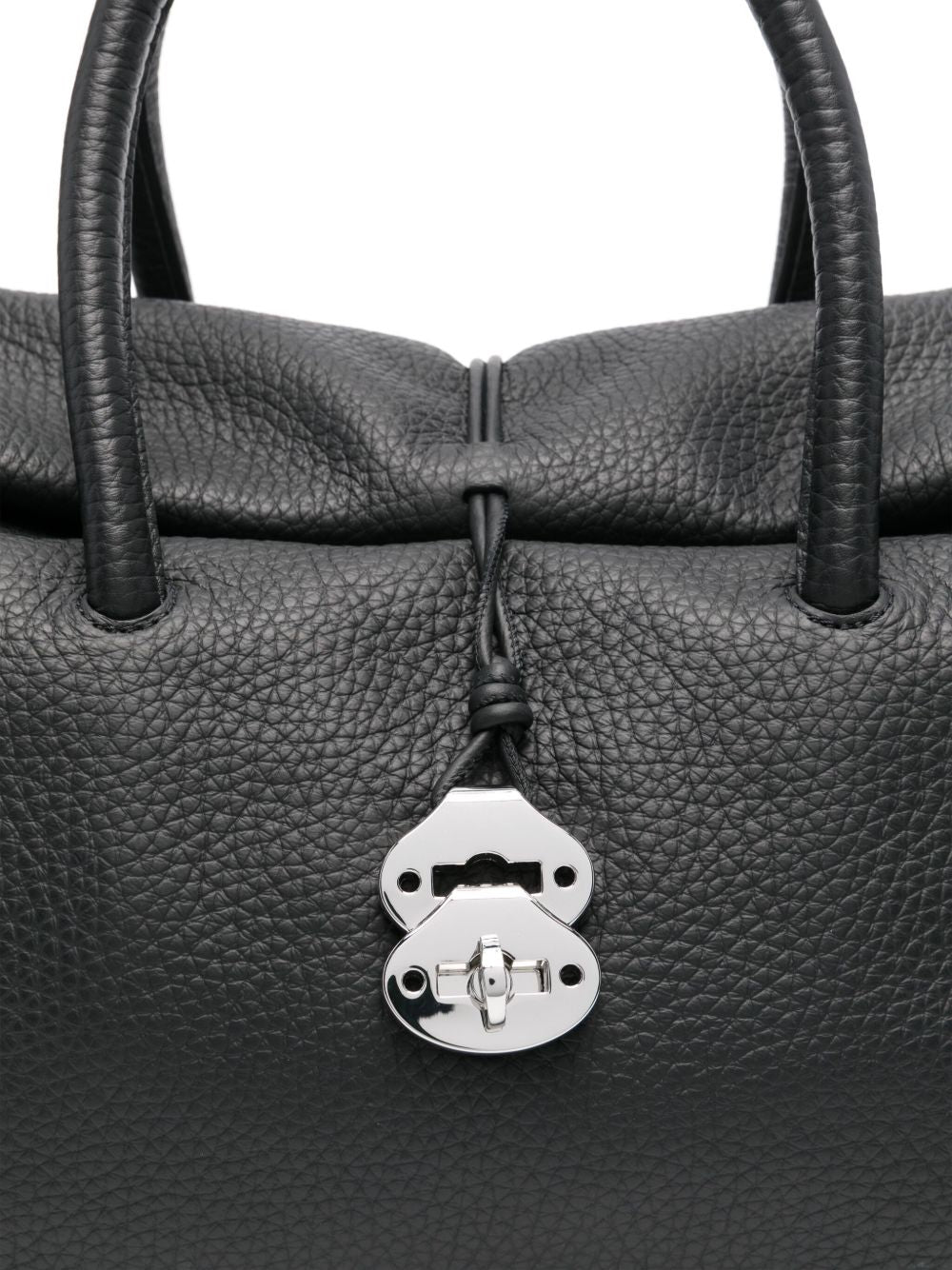 Zanellato Dotta Centauro XL Leather Handbag - Black