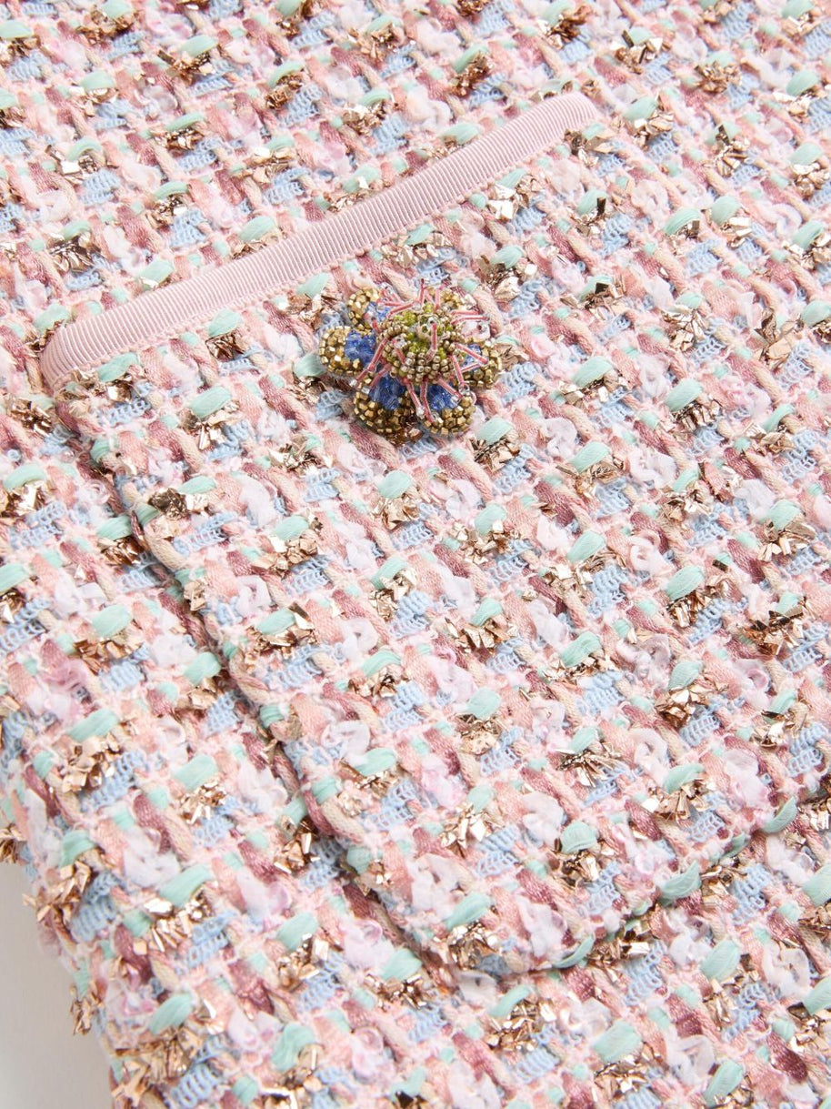 Valentino Tweed Short Dress - MultiColour