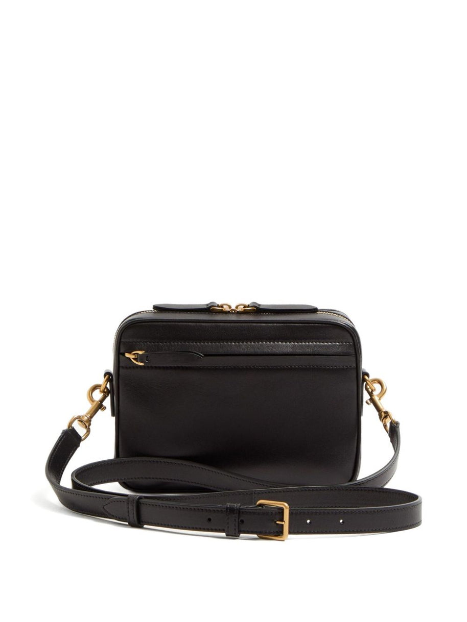 Valentino Garavani Viva Superstar Leather Camera Bag - Black