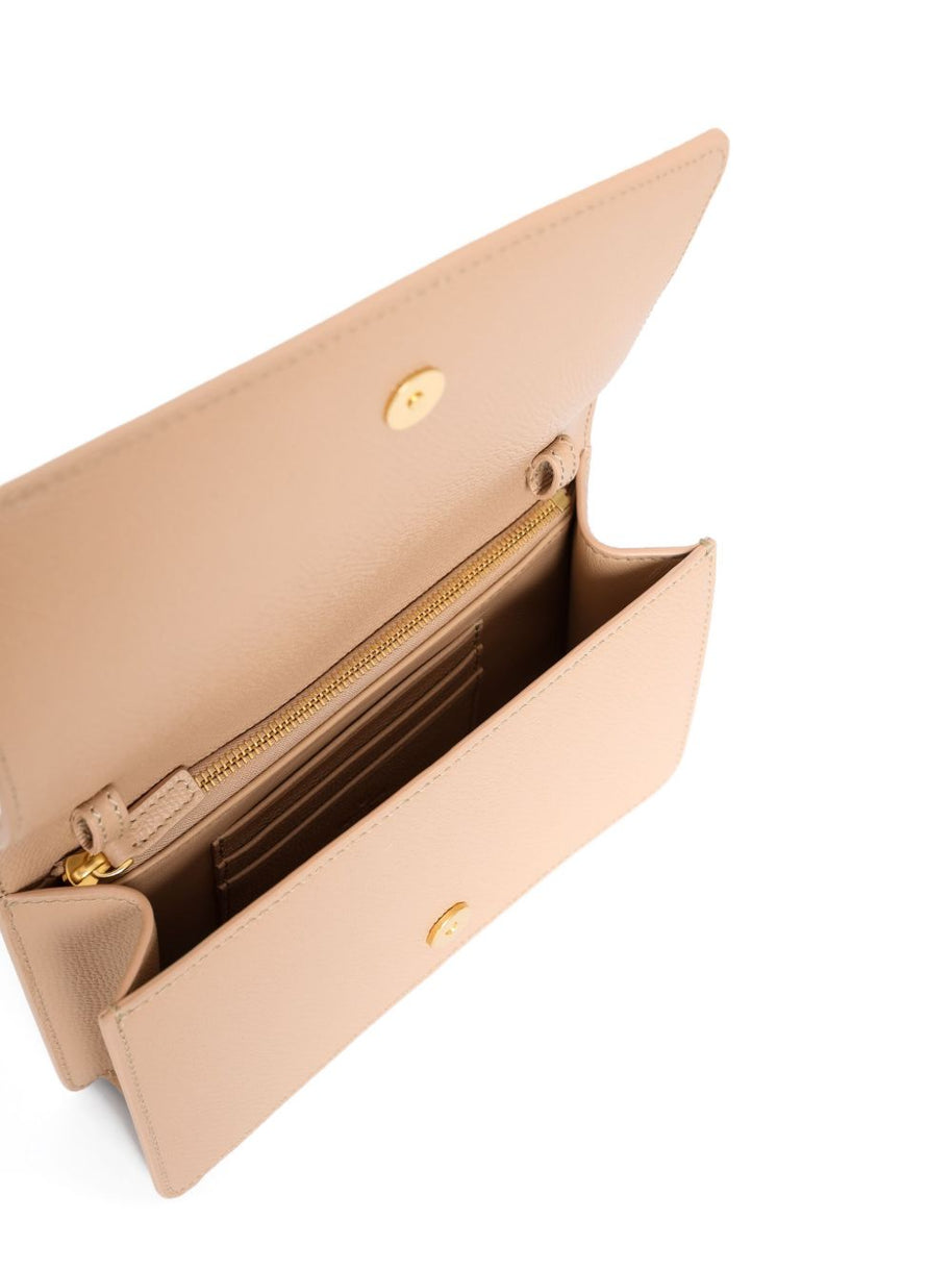 Valentino Garavani VLogo Signature Leather Mini Bag - Powder