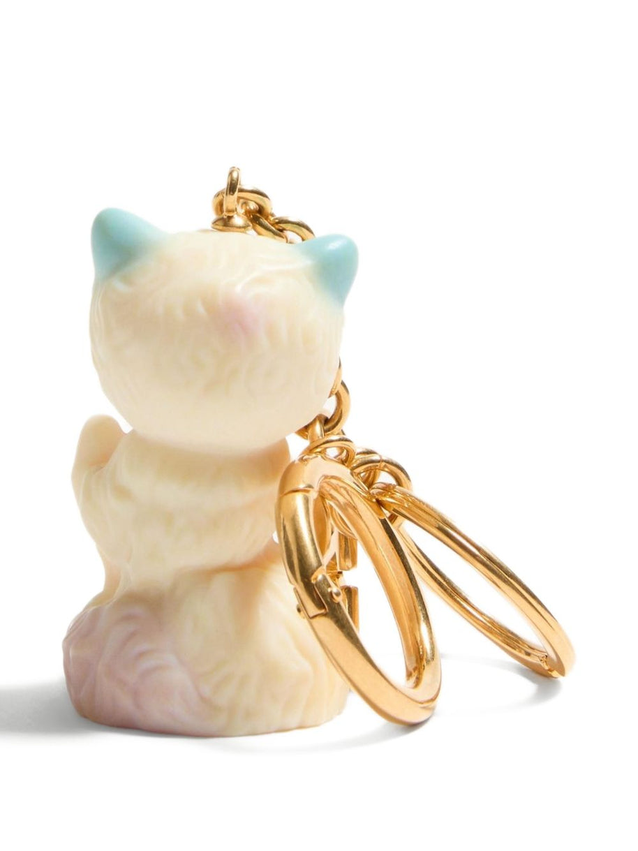 Valentino Garavani Le Chat De La Maison Keyring - Golden