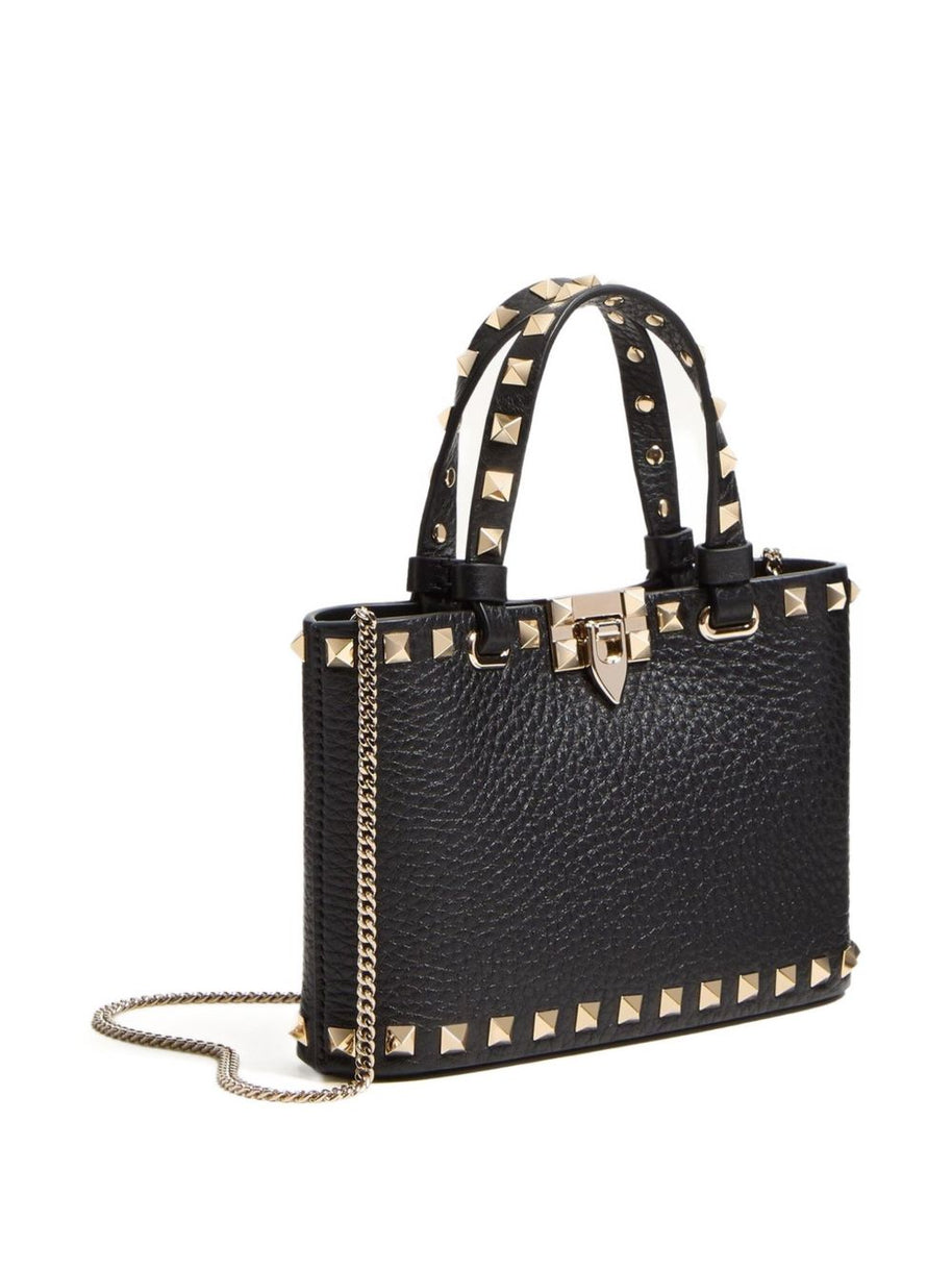 Valentino Garavani Rockstud Leather Mini Bag - Black