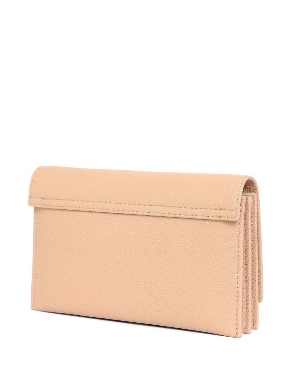 Valentino Garavani VLogo Signature Leather Wallet On Chain - Powder