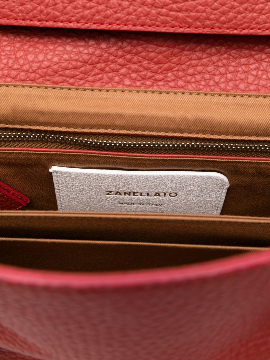 Zanellato Dotta Centauro Small Leather Handbag - Red