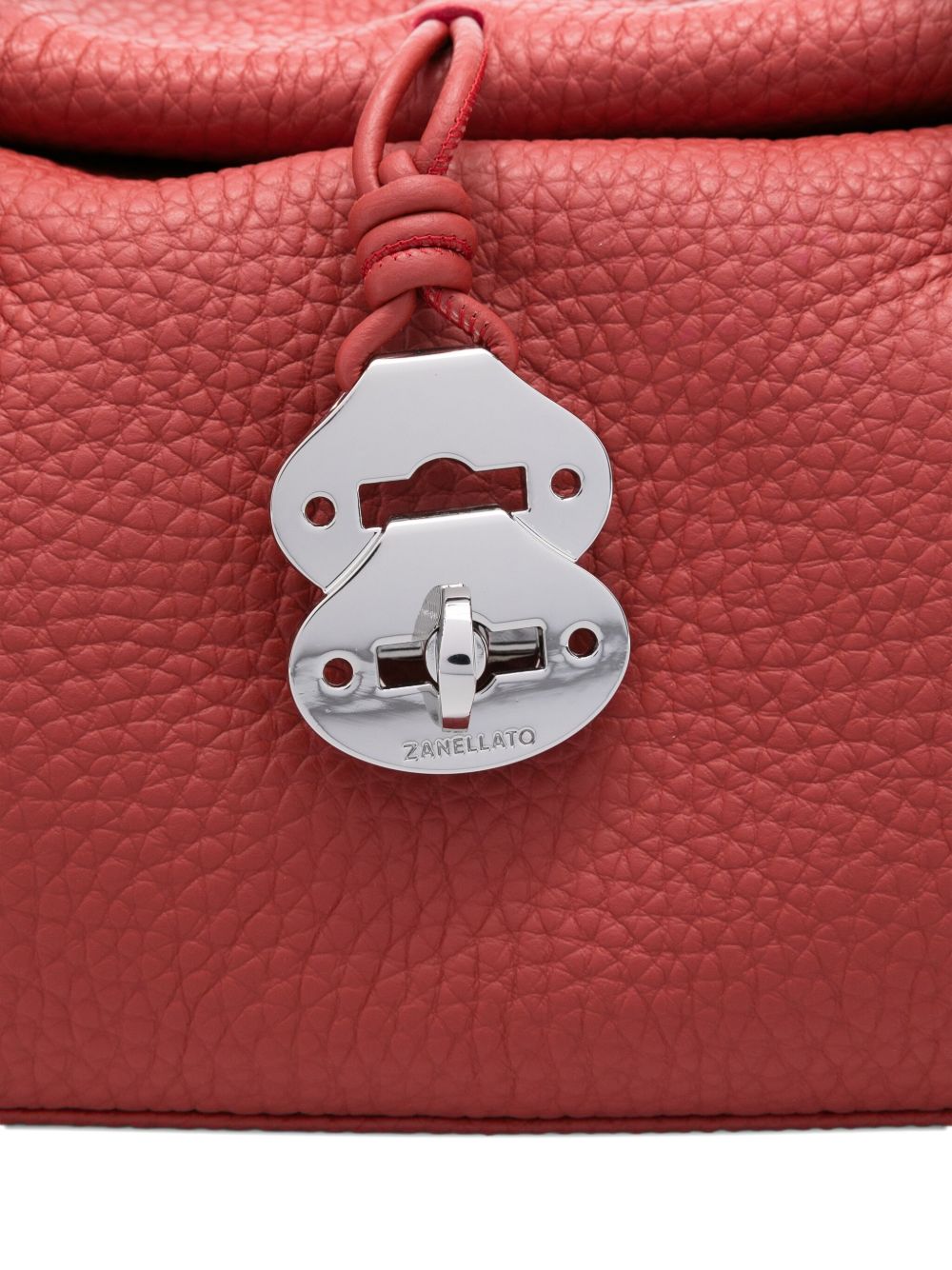 Zanellato Dotta Centauro Small Leather Handbag - Red