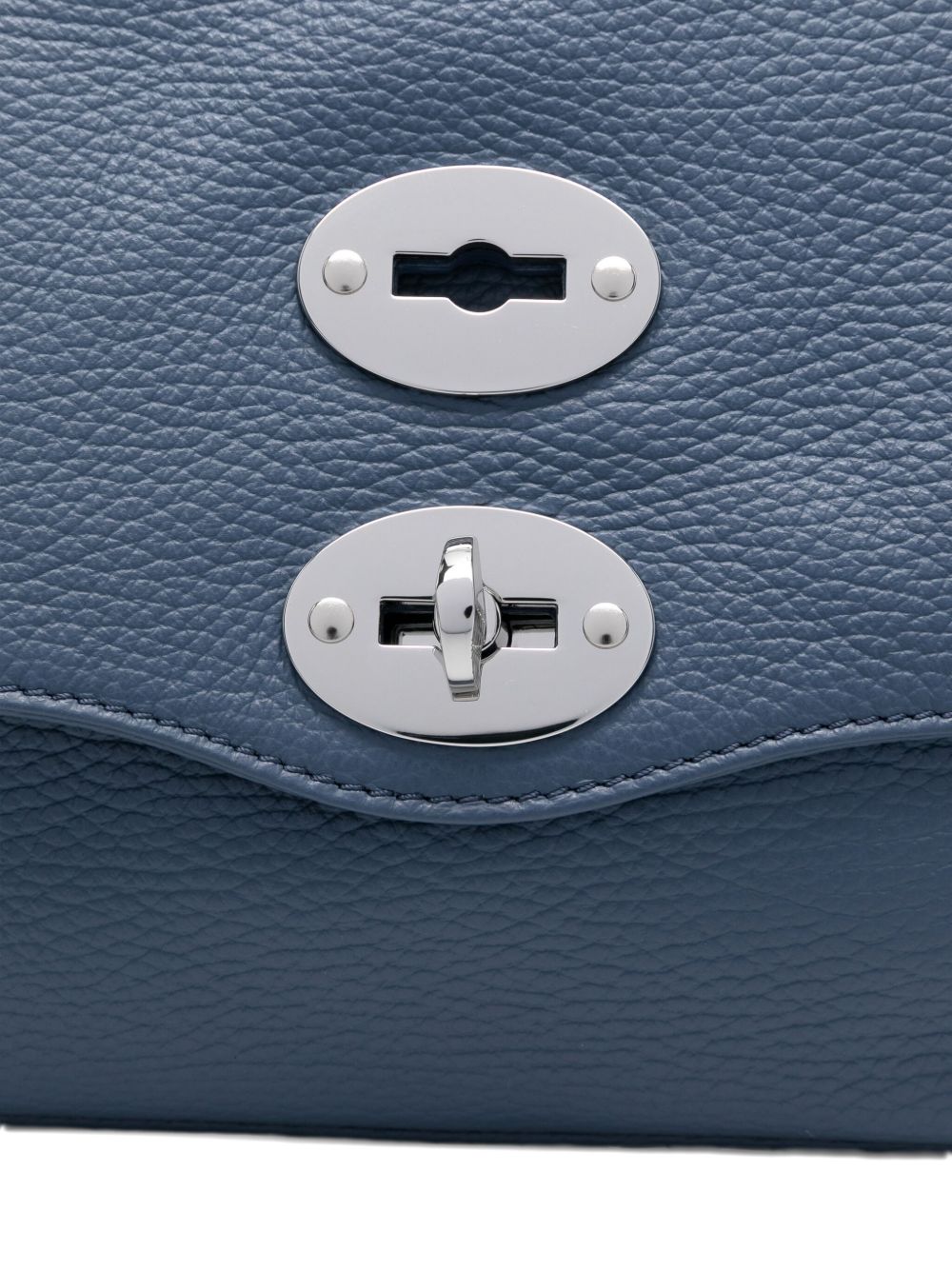 Zanellato Postina Daily Small Leather Handbag - Blue