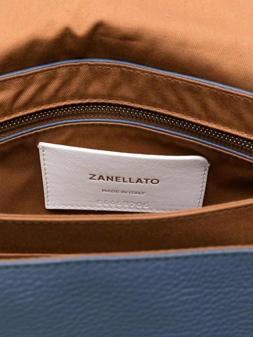 Zanellato Postina Daily Small Leather Handbag - Blue