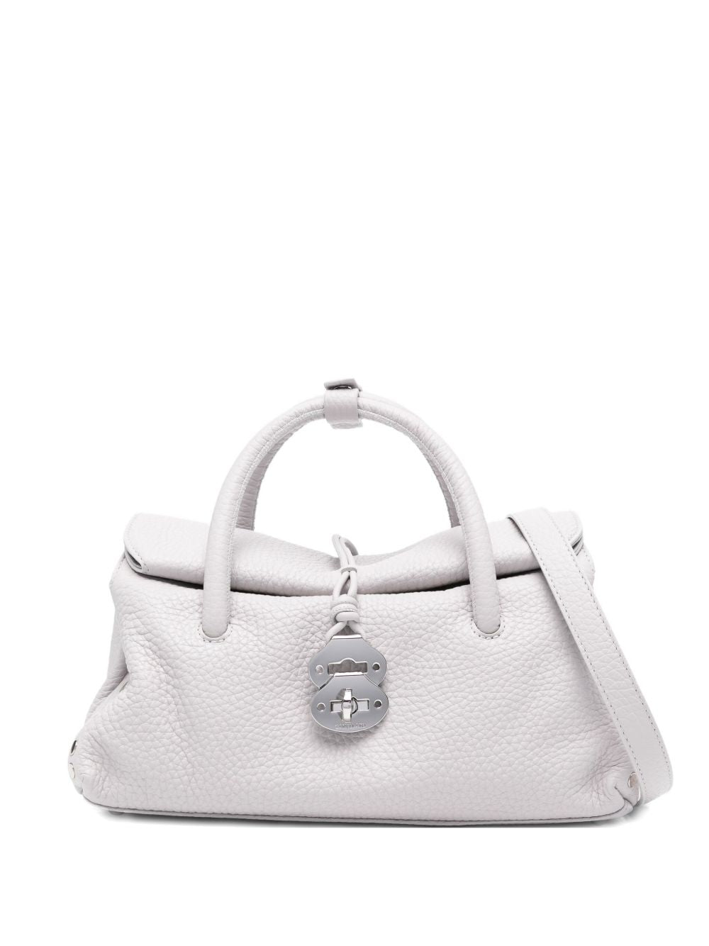 Zanellato Dotta Centauro Small Leather Handbag - Grey