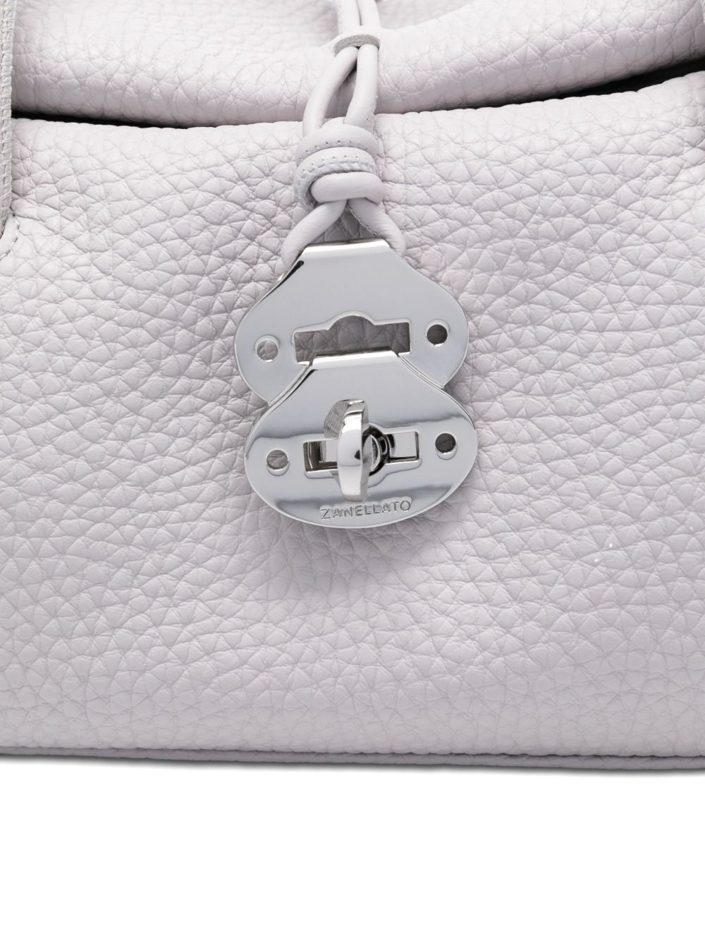 Zanellato Dotta Centauro Small Leather Handbag - Grey
