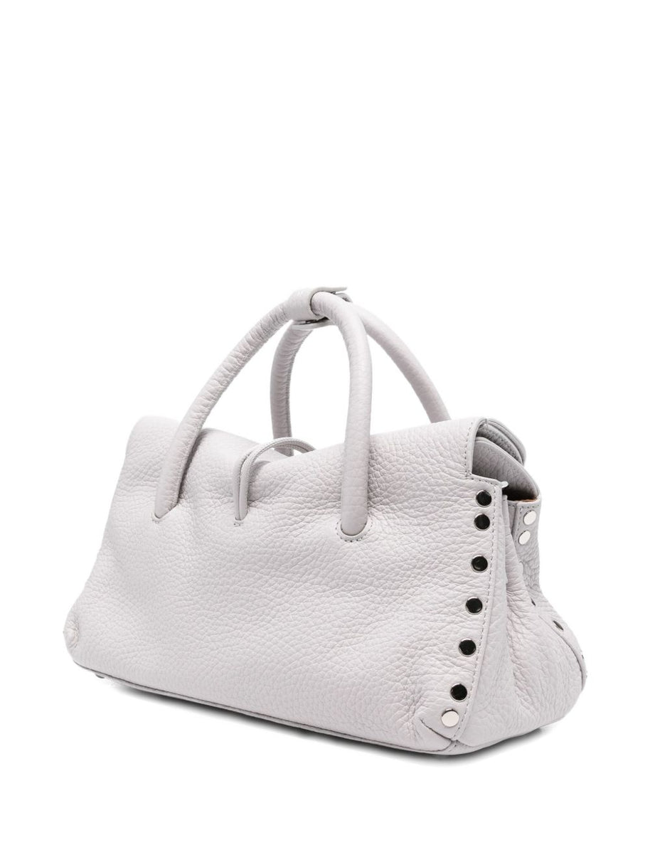 Zanellato Dotta Centauro Small Leather Handbag - Grey